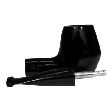 CACHIMBO BERTOLDI ELITE RETO com piteira de chifre codigo E-15