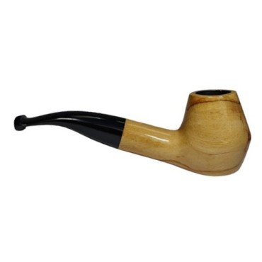 CACHIMBO BERTOLDI ELITE CURVO com piteira de chifre codigo E-17