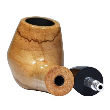 CACHIMBO BERTOLDI ELITE CURVO com piteira de chifre codigo E-17