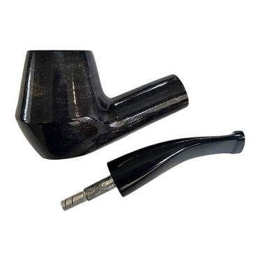 CACHIMBO BERTOLDI ELITE CURVO com piteira de chifre codigo E-21