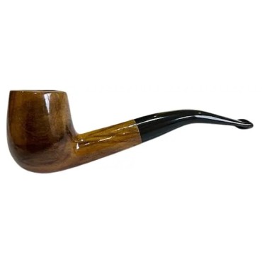 CACHIMBO BERTOLDI HOBBY CURVO MARROM CLARO com filtro 9mm Cod-01