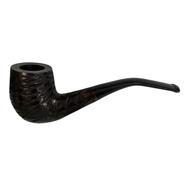 CACHIMBO DE MADEIRA TRABALHADA LORD MASSA 500 CURVO MARROM