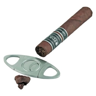 KIT 2 CORTADORES DE CHARUTO DE METAL ESTILO GUILHOTINA