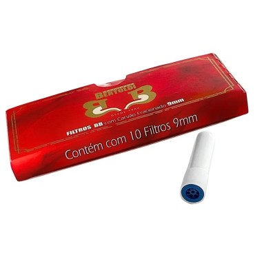 KIT 5 CAIXAS DE FILTRO PARA CACHIMBO BERTOLDI 9mm- Total 50 filtros