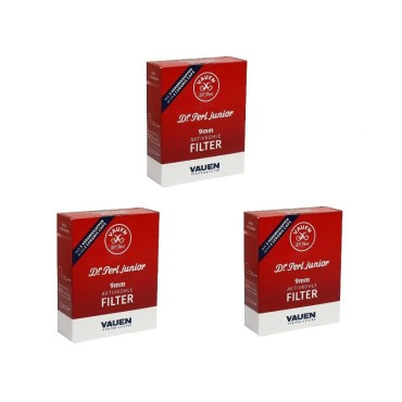 KIT 3 CAIXAS DE FILTRO PARA CACHIMBO VAUEN 9mm - Total 120 filtros