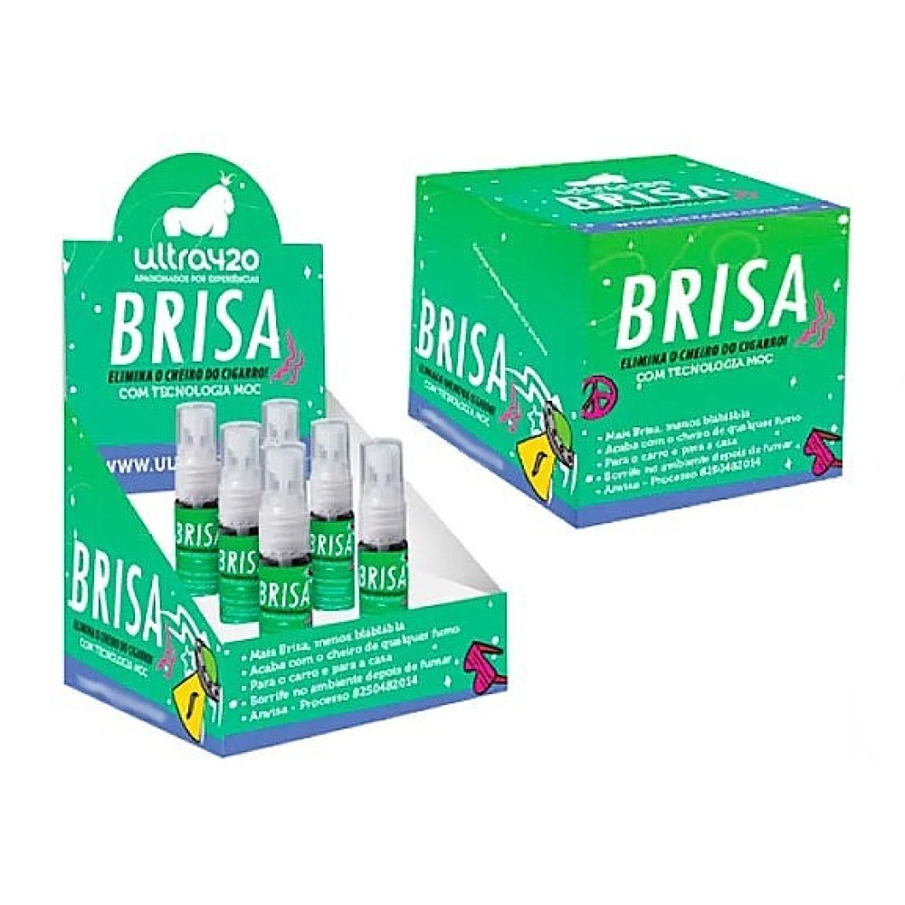 CAIXA COM 6 DESODORIZADORES DE AMBIENTES BRISA ULTRA420 SPRAY 15ml cada