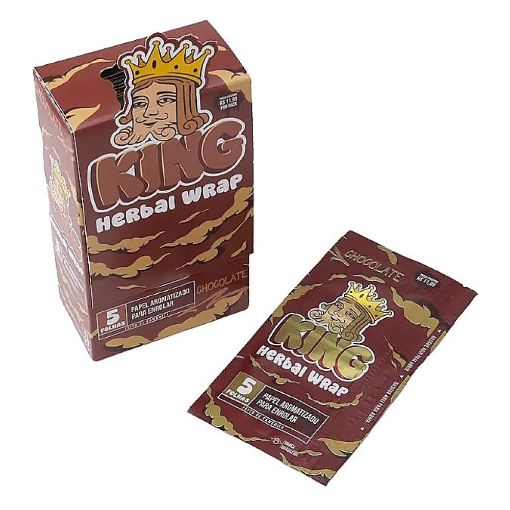SEDA KING BLUNT HERBAL WRAP AROMA CHOCOLATE Caixa com 25