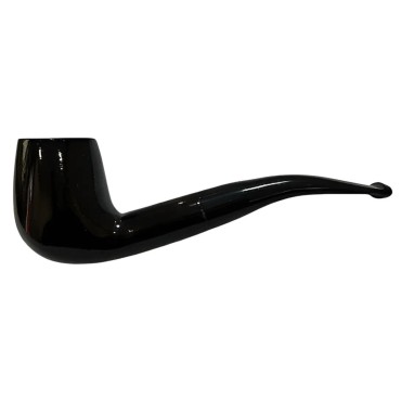 CACHIMBO BERTOLDI HOBBY CURVO PRETO com filtro 9mm Cod-06