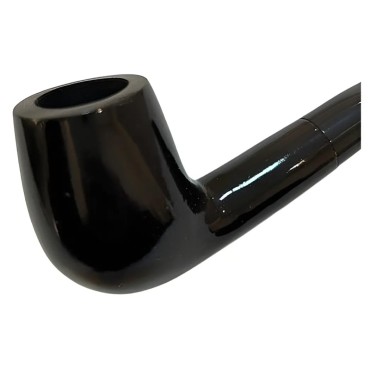 CACHIMBO BERTOLDI HOBBY CURVO PRETO com filtro 9mm Cod-06