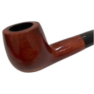 CACHIMBO BERTOLDI HOBBY RETO MARROM AVERMELHADO com filtro 9mm Cod-08