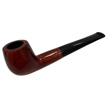 CACHIMBO BERTOLDI HOBBY RETO MARROM AVERMELHADO com filtro 9mm Cod-08