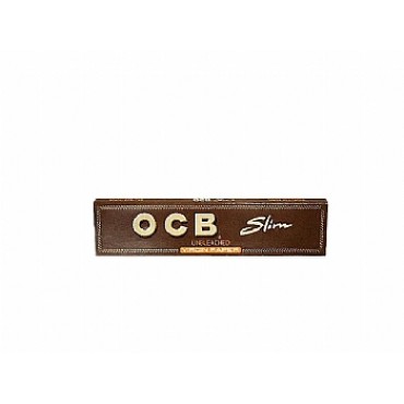 SEDA OCB SLIM UNBLEACHED KING SIZE caixa com 50 livretos