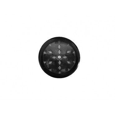 DICHAVADOR DE METAL TOP TRANSPARENTE PRETO 5cm