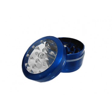 DICHAVADOR DE METAL TOP TRANSPARENTE AZUL 5cm