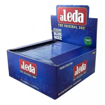 SEDA CELULOSE ALEDA BLUE KING SIZE caixa com 20 livretos