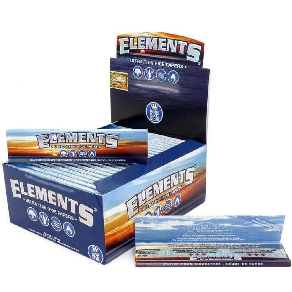 SEDA ELEMENTS SLIM KING SIZE caixa com 50 livretos