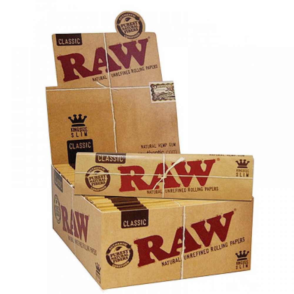 SEDA RAW CLASSIC SLIM KING SIZE caixa com 50 livretos