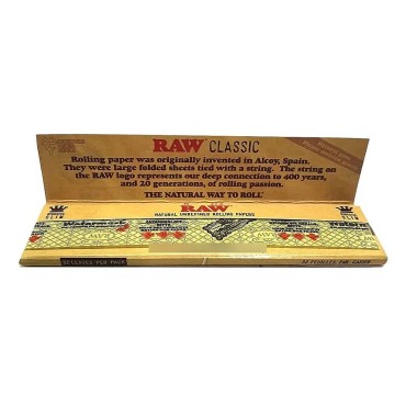 KIT 3 LIVRETOS DE SEDA RAW CLASSIC KING SIZE