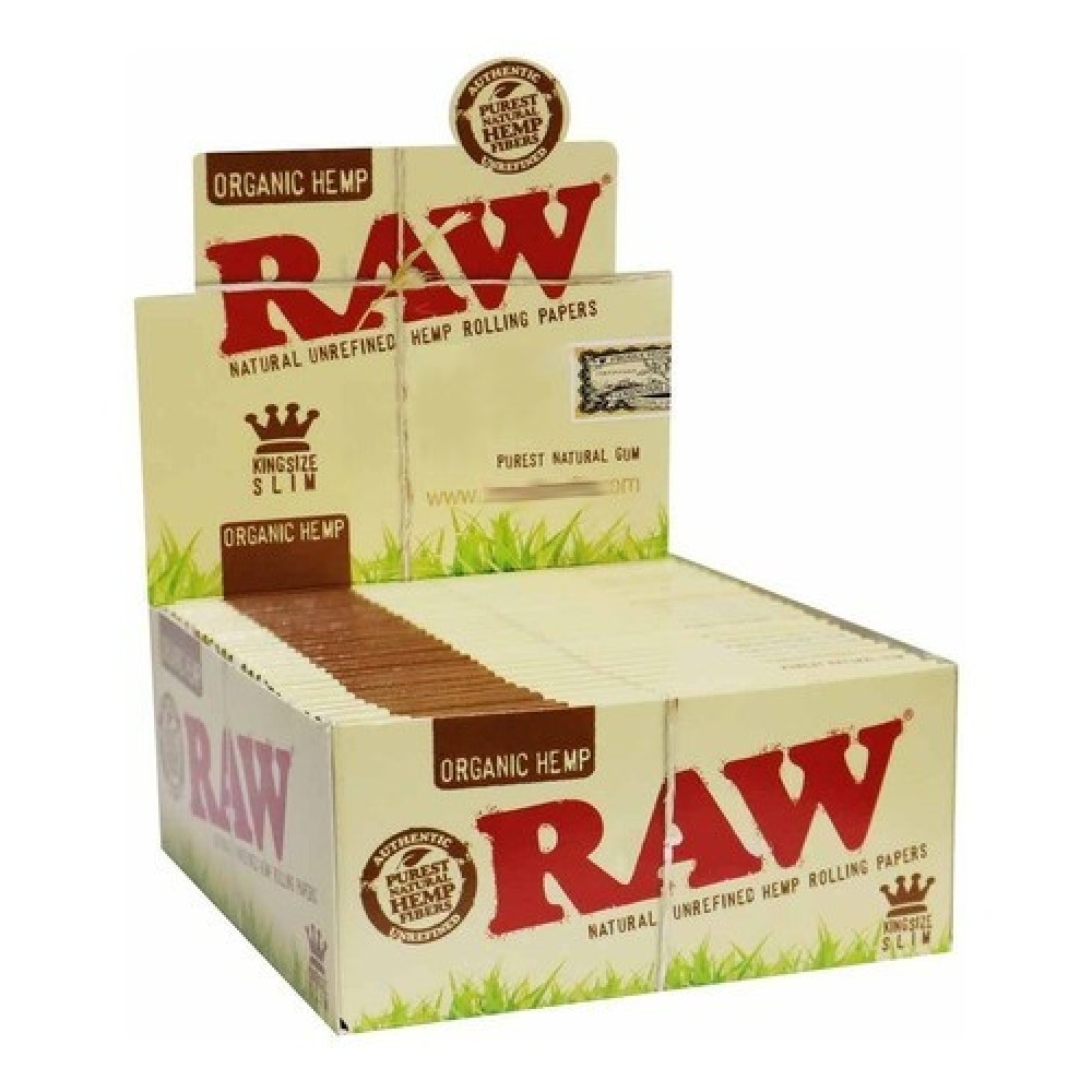 SEDA RAW ORGANIC HEMP KING SIZE caixa com 50 livretos