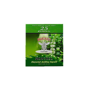 SEDA HORNET KING SIZE AROMA MENTHOL caixa com 25 livretos