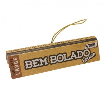 SEDA BEM BOLADO BROWN LARGE KING SIZE COM PITEIRA caixa com 24 livretos