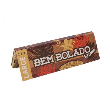 SEDA BEM BOLADO BROWN LARGE 1 1/4  MINI SIZE caixa com 25 livretos