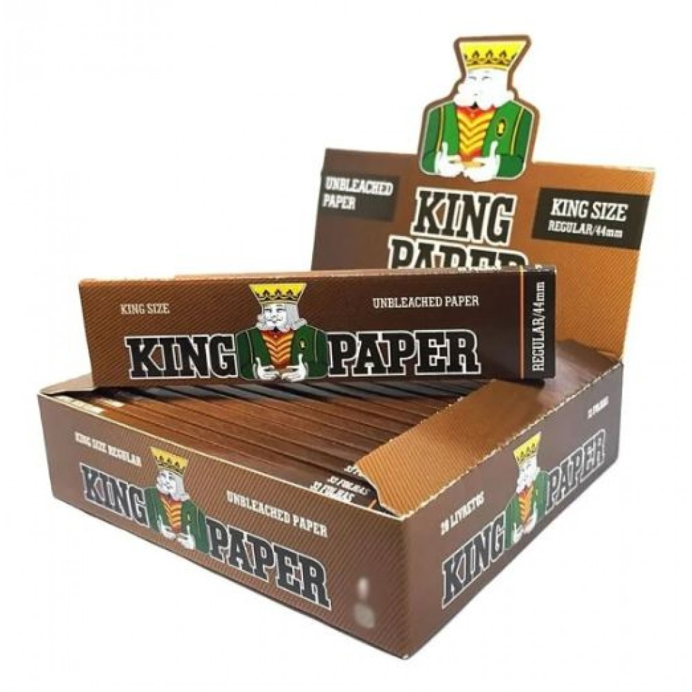 SEDA KING PAPER BROWN KING SIZE caixa com 20 livretos