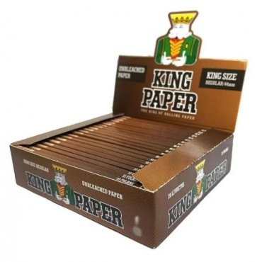 SEDA KING PAPER BROWN KING SIZE caixa com 20 livretos