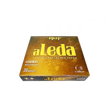 SEDA ALEDA OURO SLIM KING SIZE caixa com 20 livretos