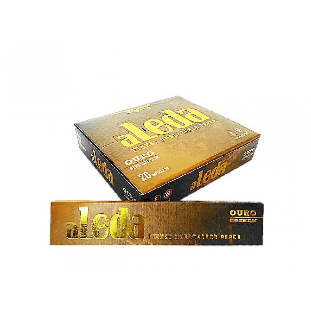 SEDA ALEDA OURO SLIM KING SIZE caixa com 20 livretos