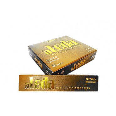 SEDA ALEDA OURO SLIM KING SIZE caixa com 20 livretos