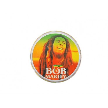 DICHAVADOR ACRÍLICO BOB MARLEY TRANSPARENTE PEQUENO FACE 1 4cm com peneira