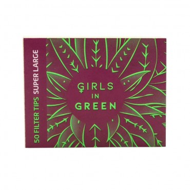 PITEIRA DE PAPEL BEM BOLADO GIRLS IN GREEN VERGE SUPER LARGE caixa com 24 livretos