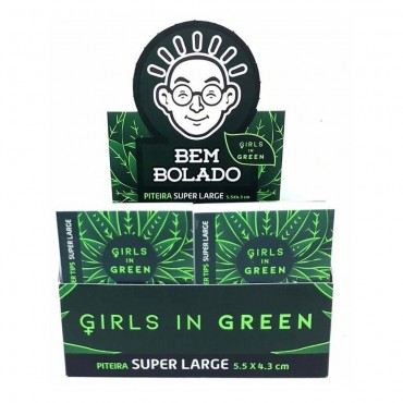 PITEIRA DE PAPEL BEM BOLADO GIRLS IN GREEN RECICLADO SUPER LARGE caixa com 24 livretos