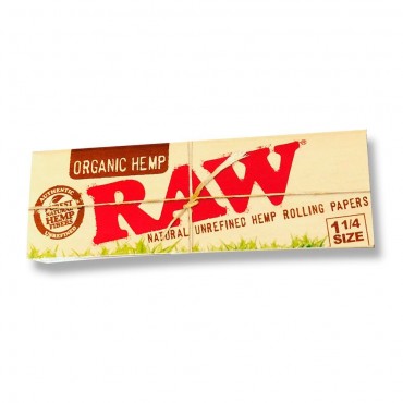 SEDA RAW ORGANIC HEMP 1 1/4 MINI SIZE caixa com 24 livretos