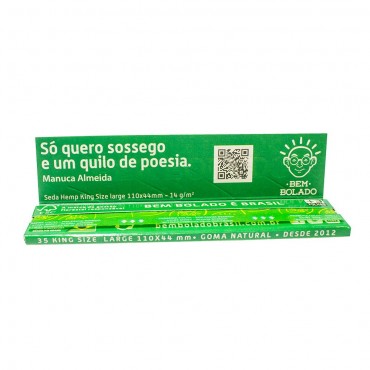SEDA BEM BOLADO HEMP KING SIZE LARGE caixa com 50 livretos