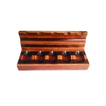 EXPOSITOR PARA CACHIMBOS EM MADEIRA 6 lugares