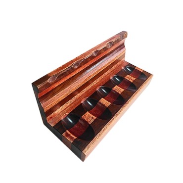 EXPOSITOR PARA CACHIMBOS EM MADEIRA 6 lugares