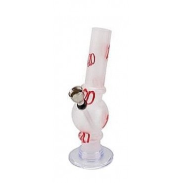 BONG ACRILICO BRANCO FOSCO 4:20 - 15 cm