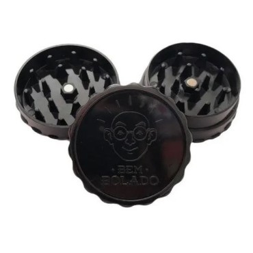 DICHAVADOR DE POLICARBONATO BEM BOLADO PRETO 4cm com 3 partes