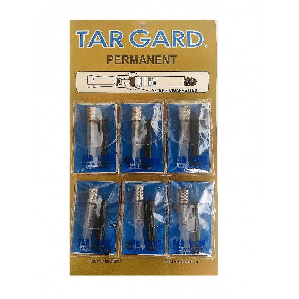 PITEIRA TARGARD SLIMS PERMANENTE cartela com 6 piteiras